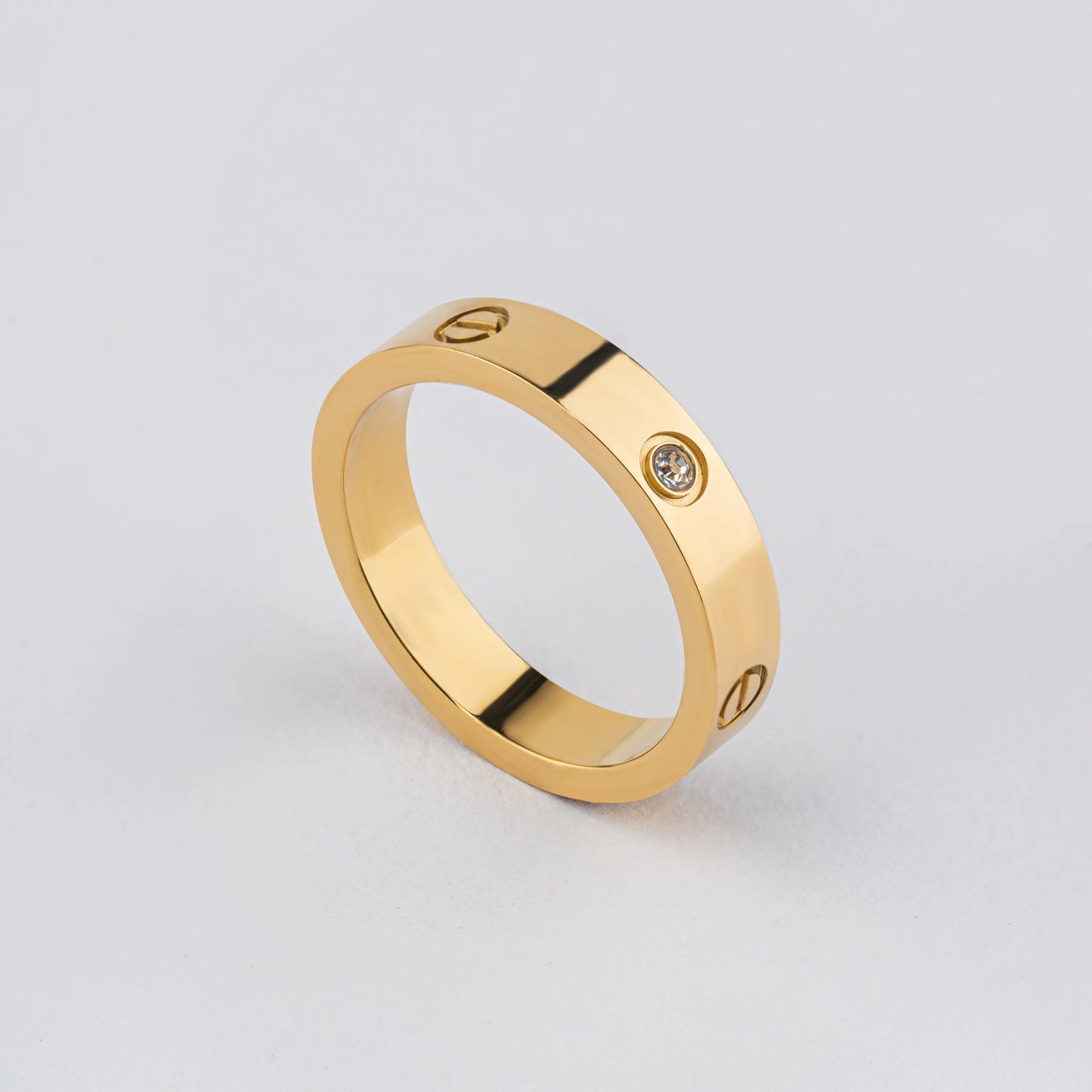 Axis – Crystal Screw Band Ring