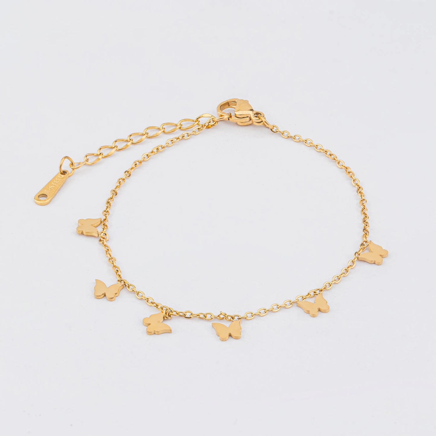 Flit – 18k Gold Plated Bracelet Butterfly Charms