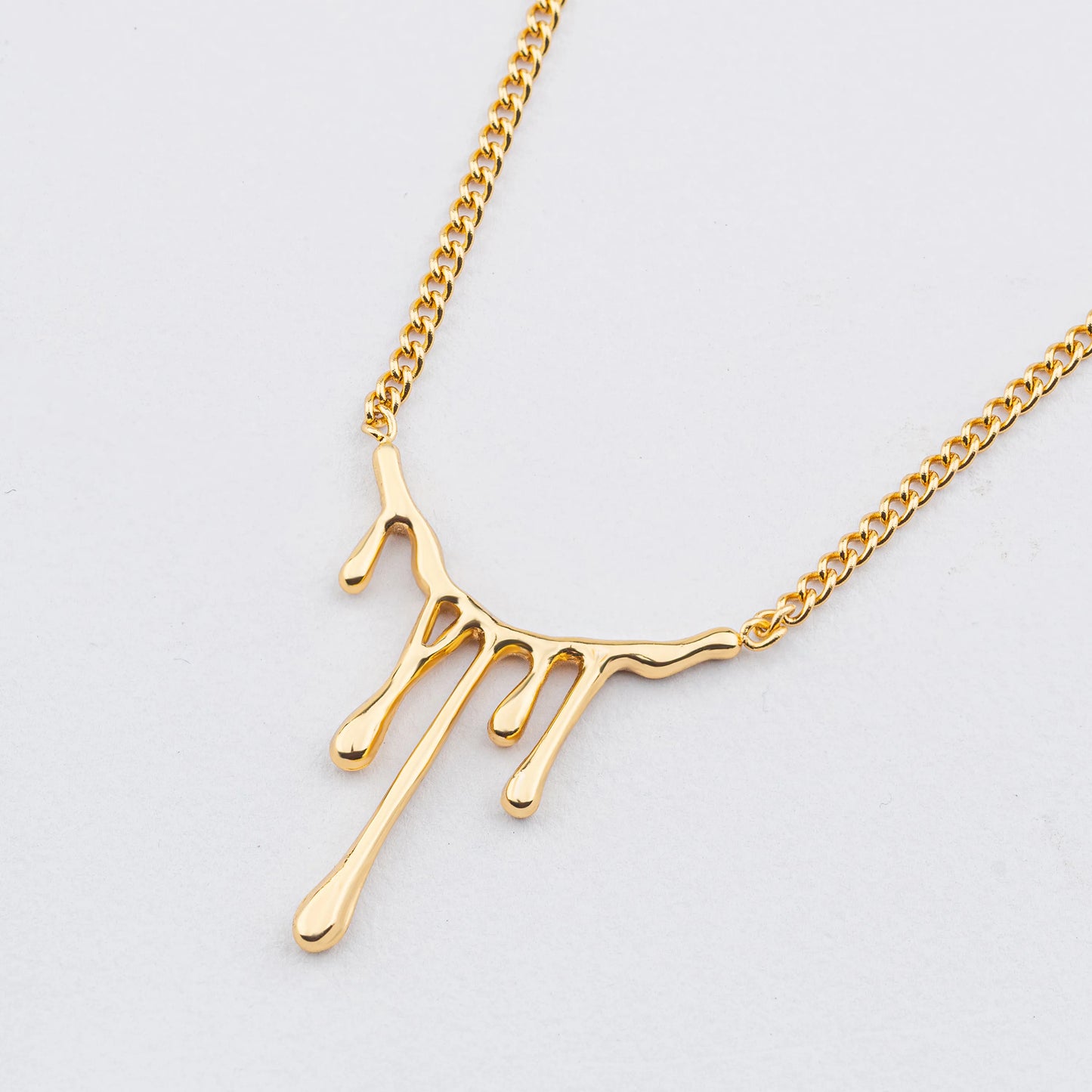 Melt – 18K Gold Plated Necklace with Drip Effect
