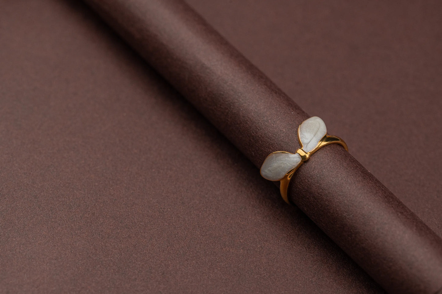 Petal – Gold Twin Leaf Adjustable Ring
