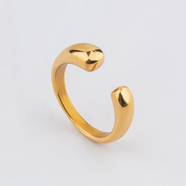 Embrace – Open-Ended Gold Adjustable Ring