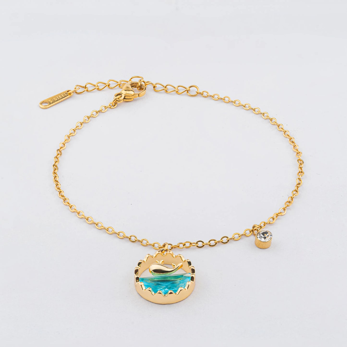 Bluey – Bracelet with Whale and Ocean Charm