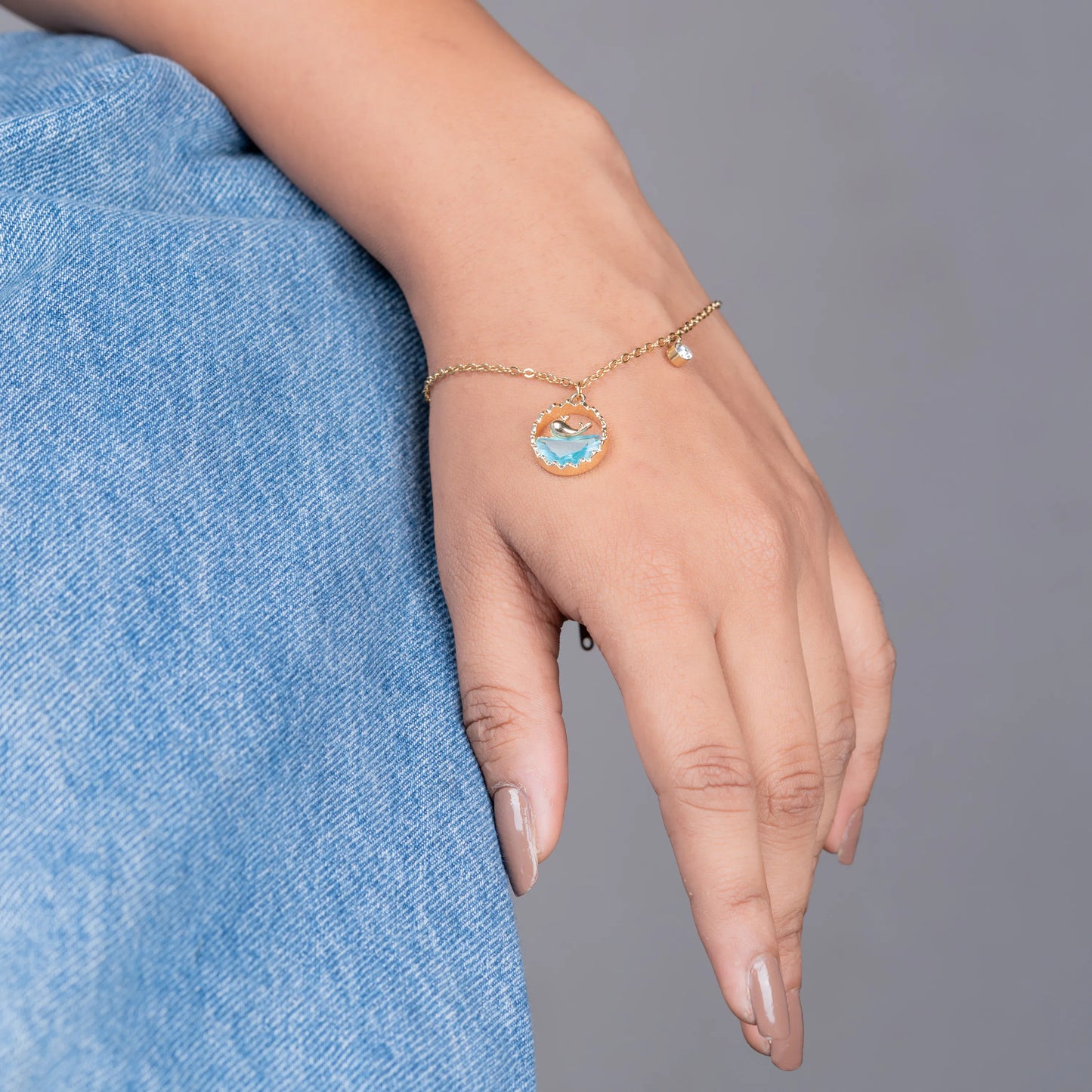 Bluey – Bracelet with Whale and Ocean Charm