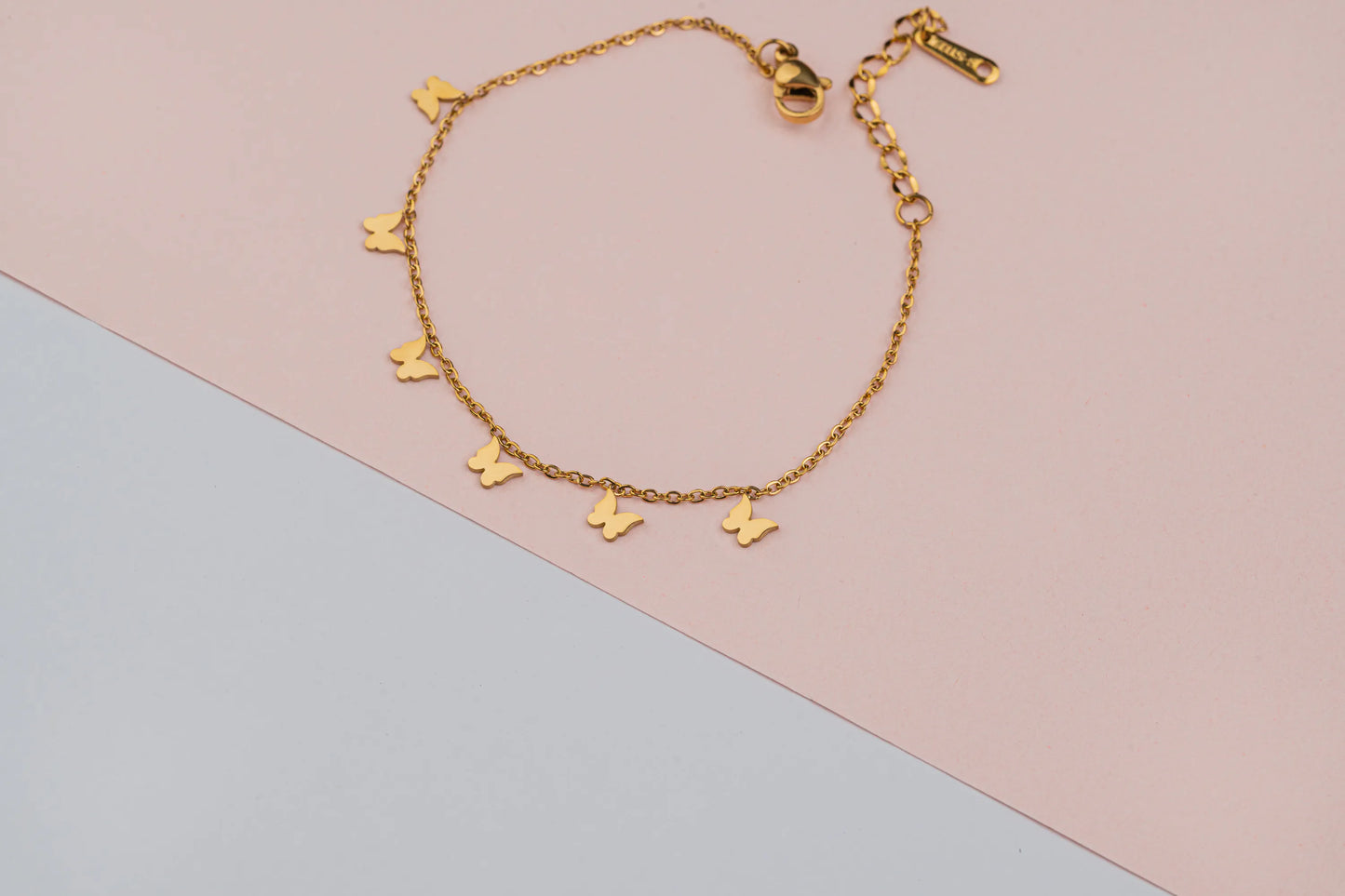 Flit – 18k Gold Plated Bracelet Butterfly Charms