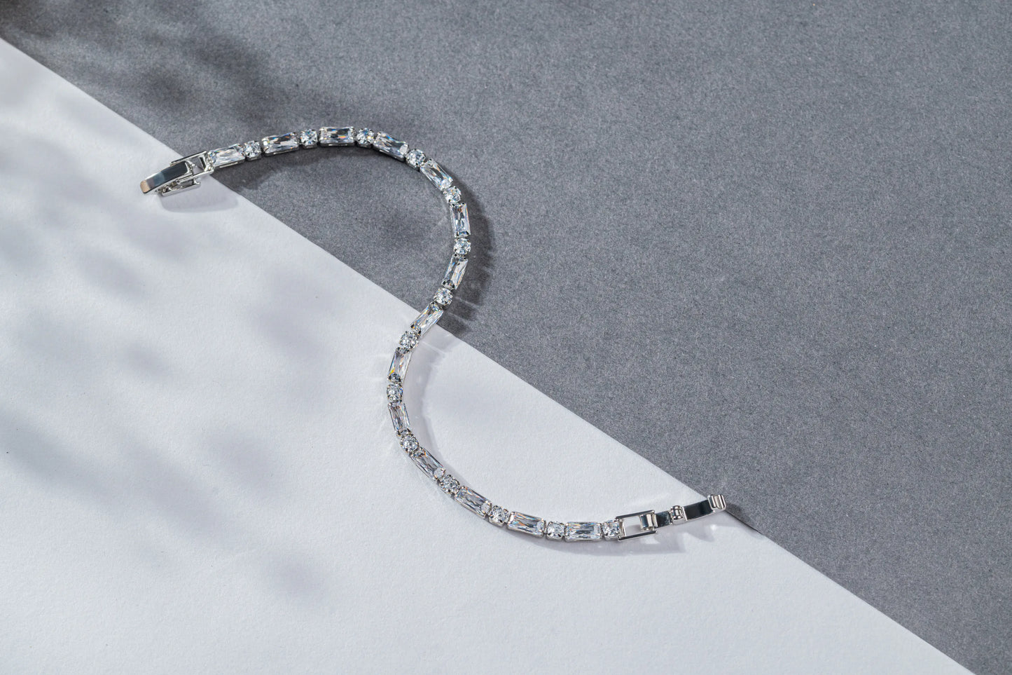 Silverline – Rhodium CZ Tennis Bracelet
