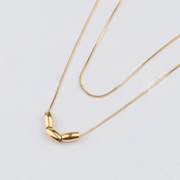 Trove – 18K Gold Plated Dual Chain Necklace with Capsule Charms