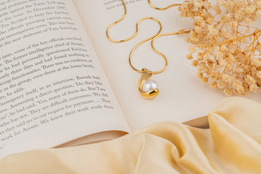 Nurture – 18K Gold Plated Pearl Pendant Necklace