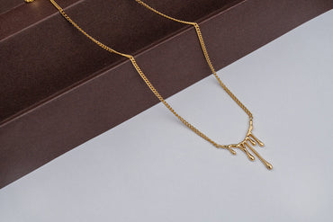 Melt – 18K Gold Plated Necklace with Drip Effect