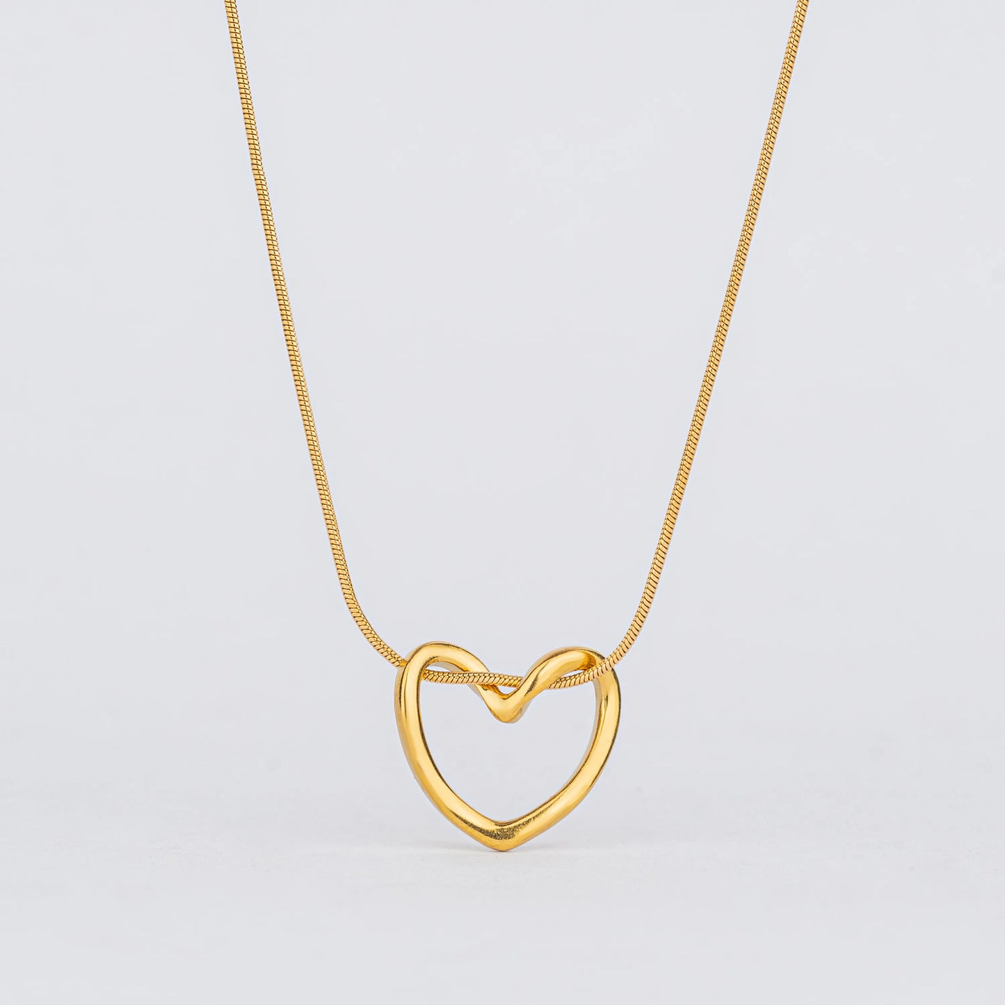 Beat – 18K Gold Plated Heart Pendant Necklace