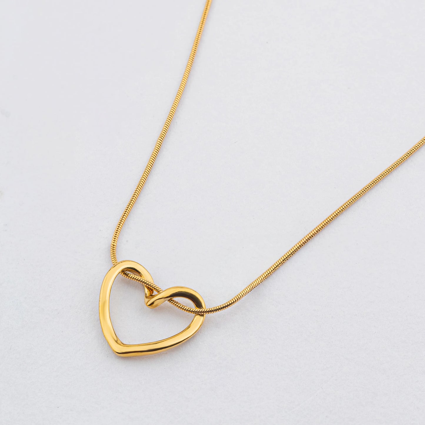 Beat – 18K Gold Plated Heart Pendant Necklace