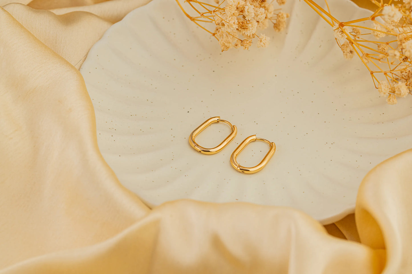 Span – Minimal 18K Gold Plated Hoop Earrings