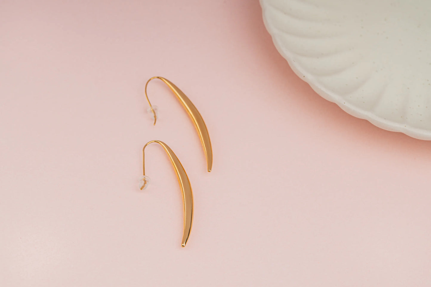 Arch – 18K Gold Plated Arc Drop Earrings
