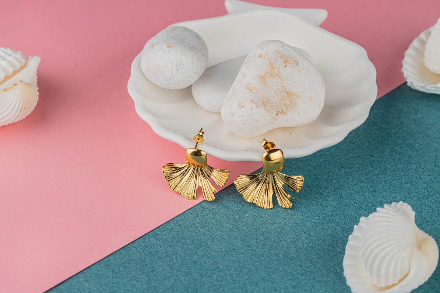 Flutter – 18K Gold Plated Statement Studs
