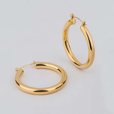 Loop 2.0 – 18K Gold Plated Hoop Earrings
