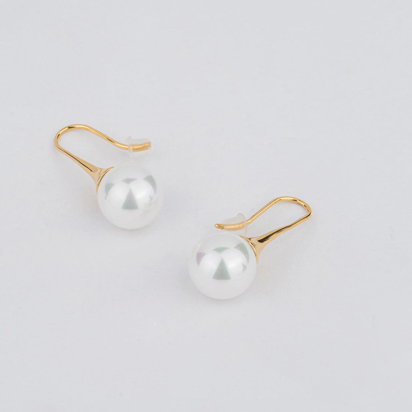 Blyss – 18K Gold Plated Pearl Drop Earrings